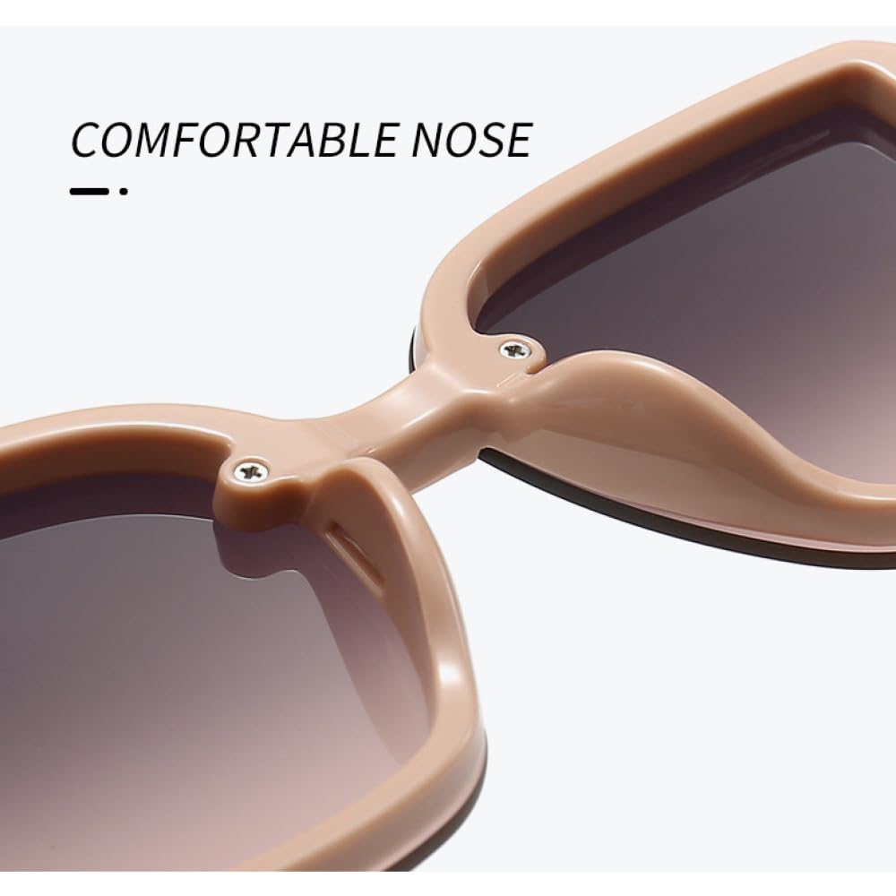 Gafas de sol cuadradas Hombres Mujeres Gafas de sol de viaje Retro UV400 Gafas de sol de moda Gafas de sol unisex