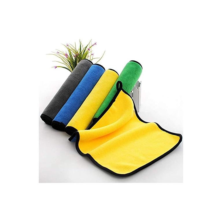 Auto Hub 800 GSM Microfiber Double Layered Cloth Extra Thick Plush