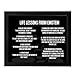 AMERICAN LUXURY GIFTS Logical Life Lessons - Motivational Wall Art Print with Einstein Quote for Rustic Home & Classroom Decor - Gift for Inspiration & Motivation (Unframed, 8 x 10 inches)