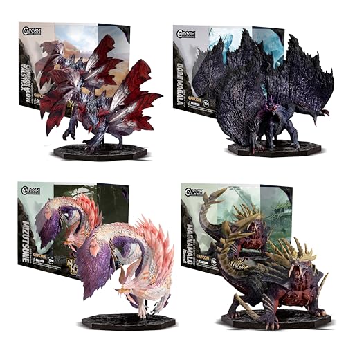 CAPCOM FIGURE BUILDER CUBE MONSTER HUNTER 4体セットボックス(ゴア・マガラ/奇しき赫耀のバルファルク/マガイマガド/タマミツネ) 約145×155×580mm PVC、ABS製