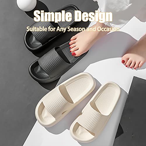 rosyclo cloud slippers for women and men pillow house slippers shower shoes indoor slides bathroom sandals ultimate comfort lightweight thick sole non-slip easy to clean
