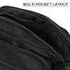HORIALENCE Sacoche Bandoulière Nylon Noire et Durable Petit Sac de Voyage Multifonction pour Hommes et Femmes Organisation Facile avec Compartiments pour Usage Urbain et Professionnel #2