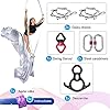 SAIVEN-10m-Aerial-Silks-Equipment-Premium-Yoga-Swing-Set-Aerial-Yoga-Hammock-kit-Yoga-Starter-Kit-Aerial-Dance-EquipmentL-10m-x-W-28m SAIVEN 10m Aerial Silks Equipment Yoga Set, Yoga Swing for Aerial Hammock Silk, Aerial Dance Equipment, Yoga Starter Kit(L: 10m x W: 2.8m) (Gradient Green)