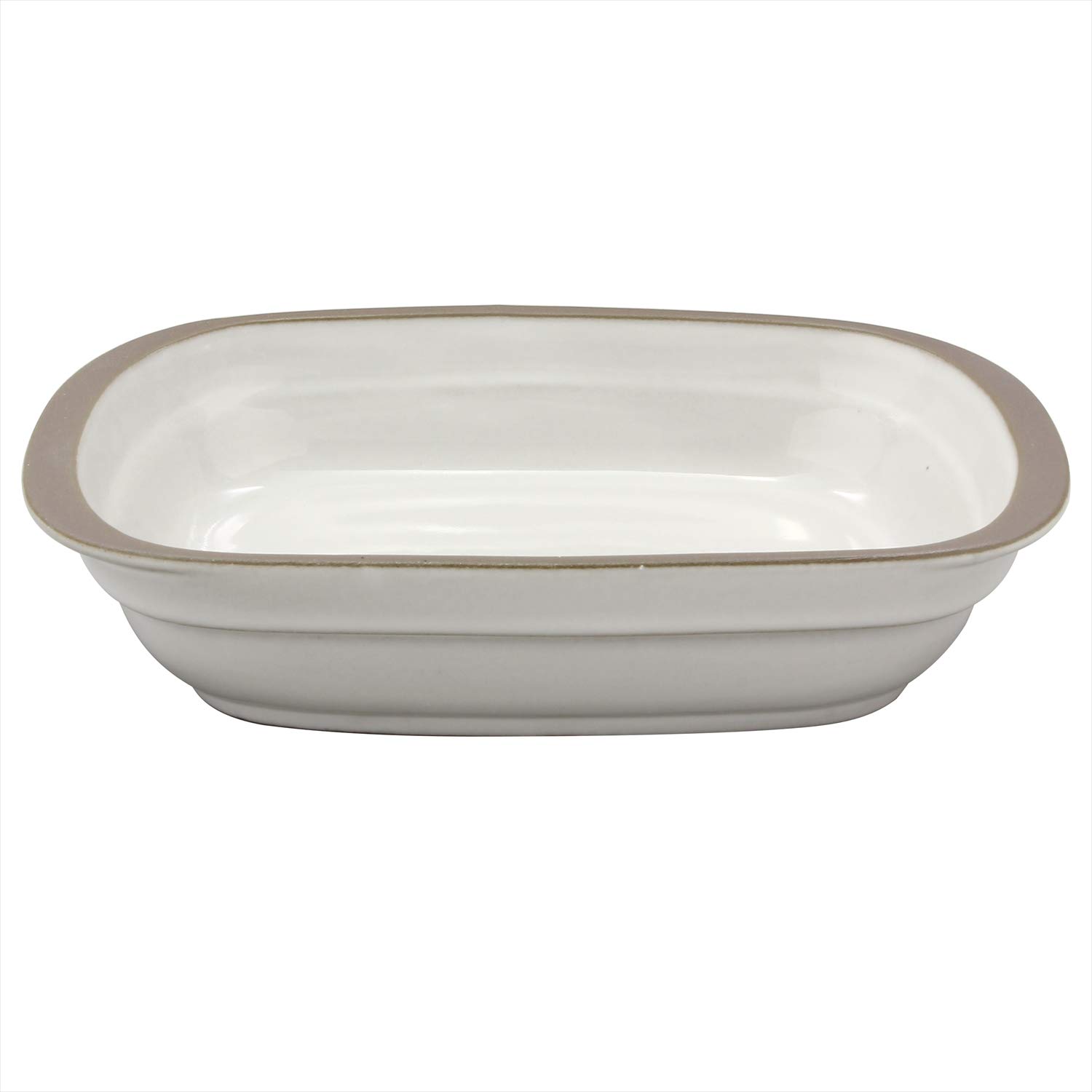 Ichiku 583-14 Mino Ware Gratin Tricolor, White, Made in Japan, 7.2 inches (18.3 cm)