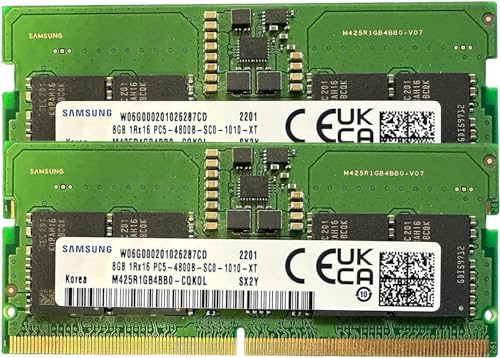 Samsung 8GB×2 DDR5 4800 PC5-38400 SODIMM SAMSUNG 32GB DDR5 4800 Laptop SODIMM RAM 2Rx8 PC5-4800Bfor DELL HP