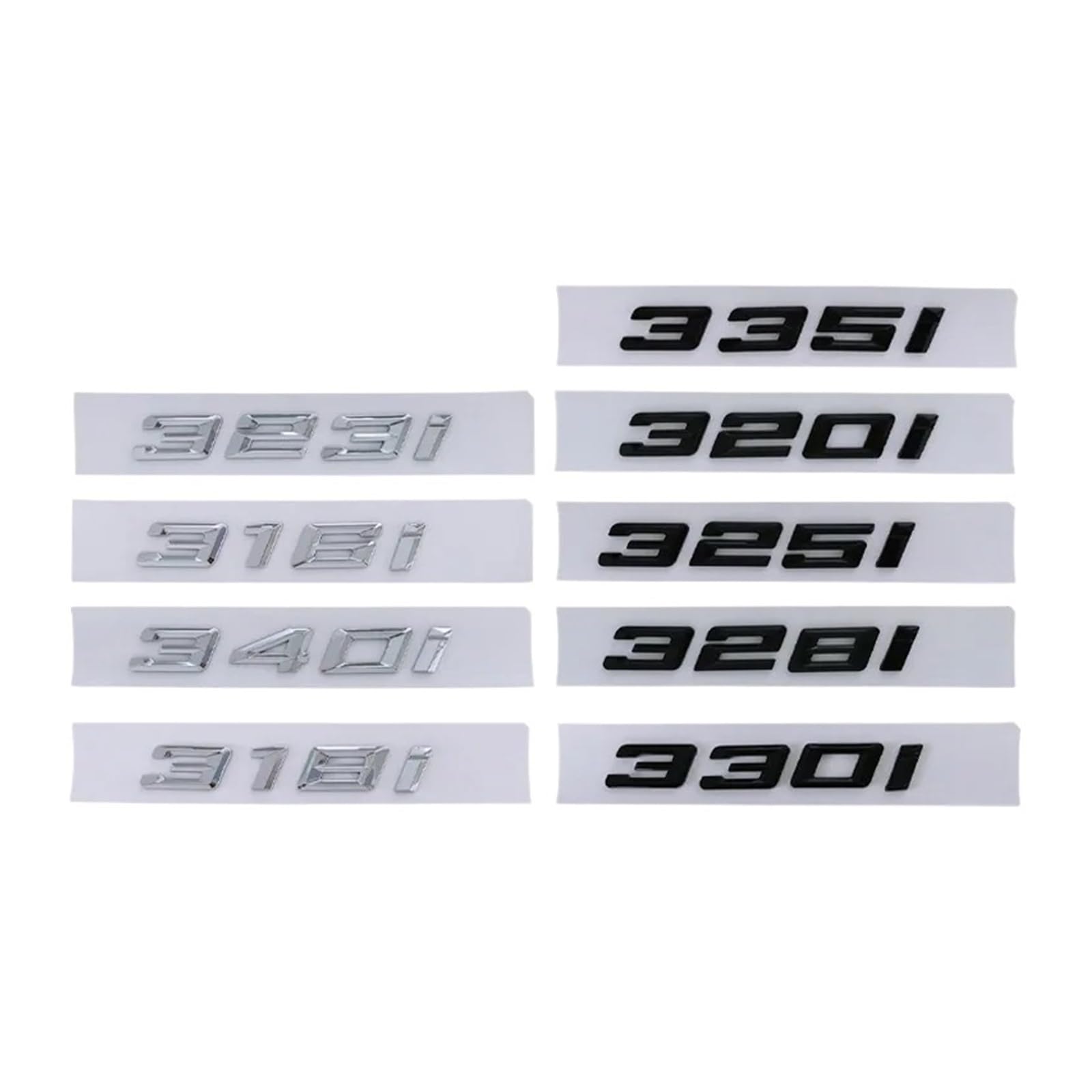 ontto ABS Car Letters Trunk Badge Sticker Fit For BMW 3 Series F30 F31