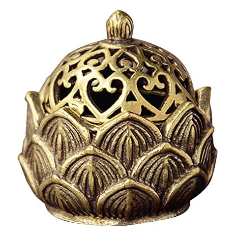 GGQT Vintage Lotus Flower Incense Burner Cover