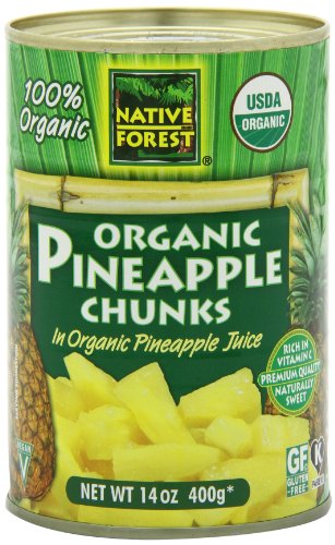 Native Forest Pineapple Organic Chunks, 14-Ounce (Pack of 6)