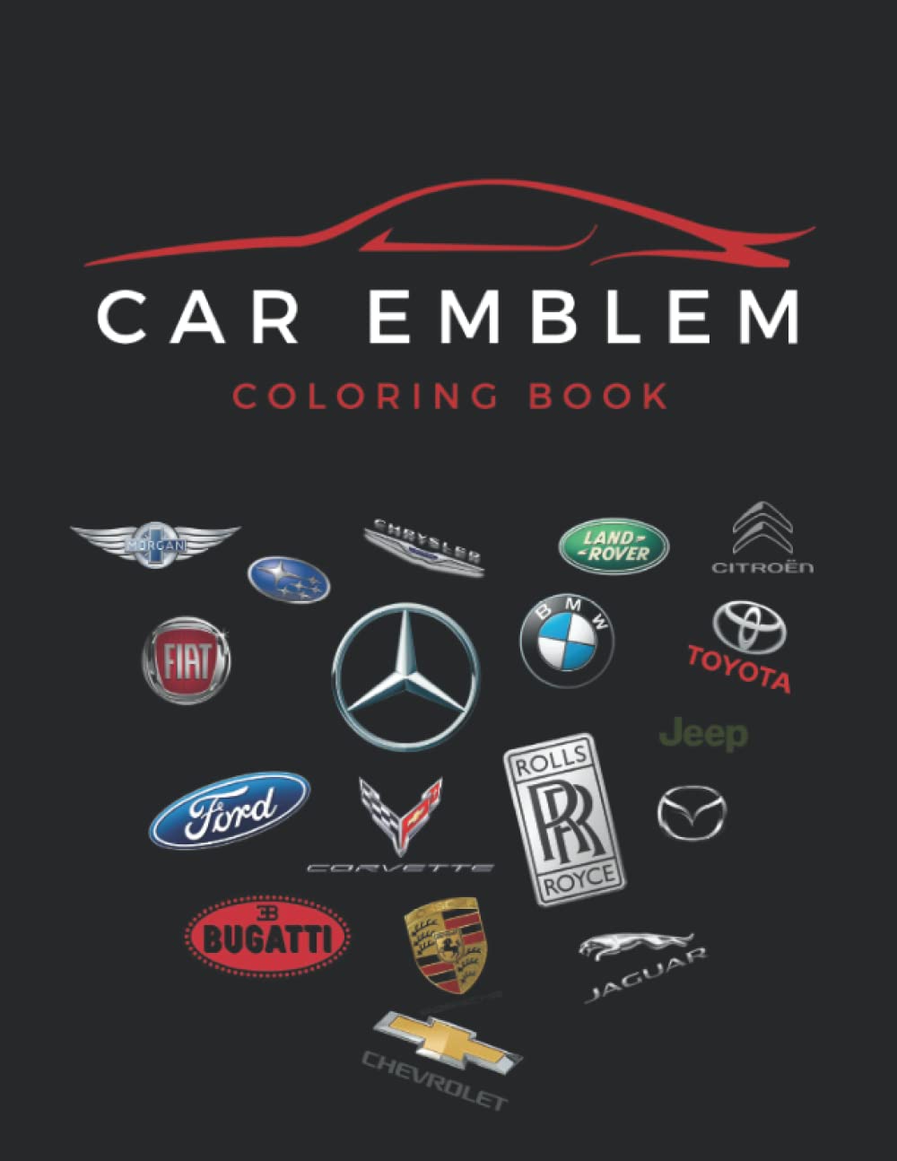 Buy Car Emblem Coloring Book A collection of car logos coloring pages