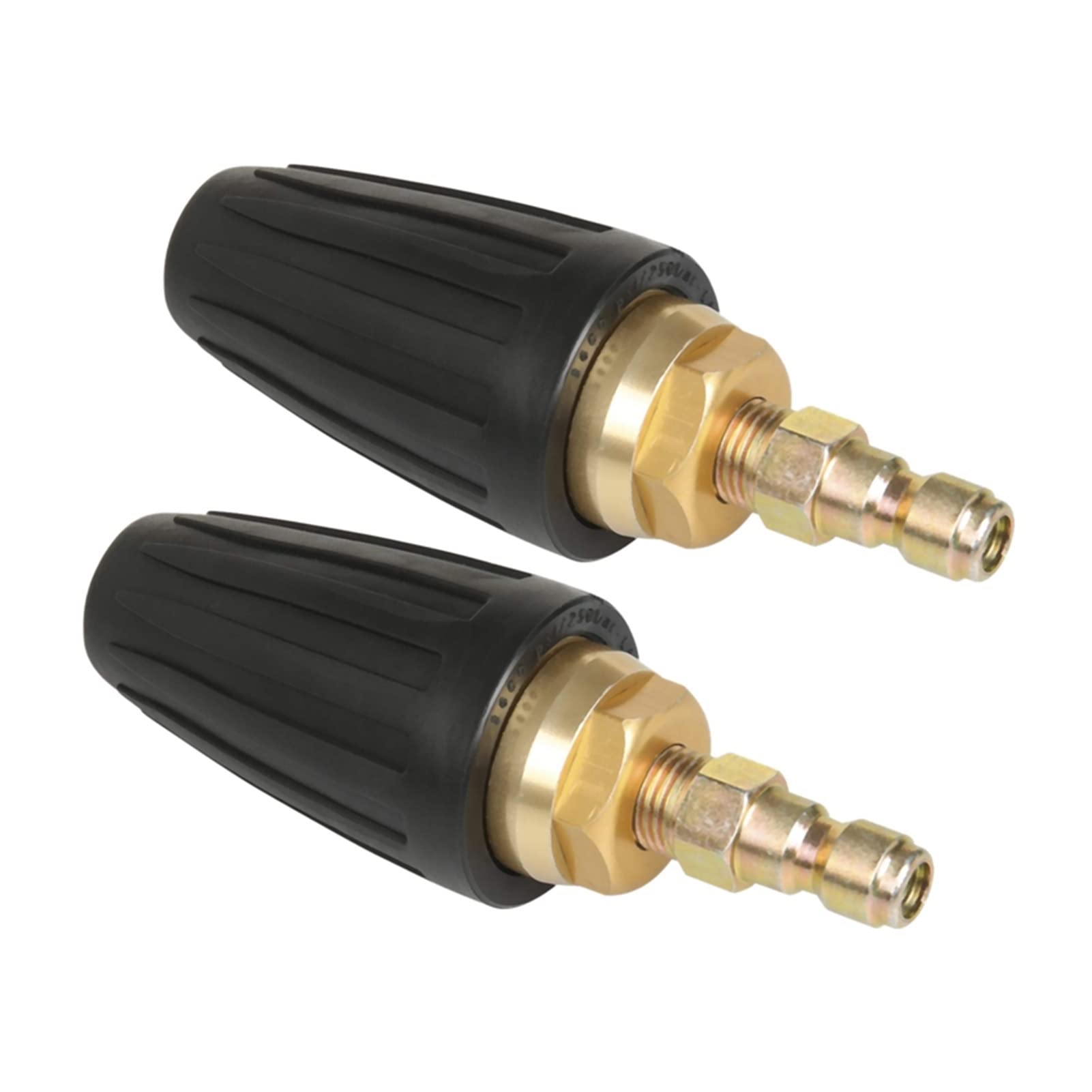 XENITE Boquilla de inyección de Combustible 2X Boquilla De Turbo De Lavadora De Presión Universal para Accesorios De Salida De Alta Presión Rotario 3.0 Orificio 1/4 Pulgadas 3000 PSI