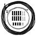 Chstarina Universel Cable Frein Velo,Câbles et Gaines de Frein Vélo avec Embouts à Sertir Dérailleur à Câble de Frein Changement de Vitesse Pièces Détachées de Vélo Pour VTT et vélo de route (Noir)