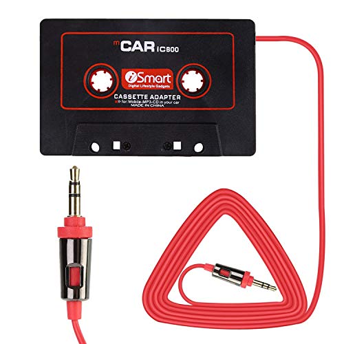 Honlibey Universal Car Audio Cassette Adapter, 3.5mm Aux Cassette Tape Adapter MP3 Player