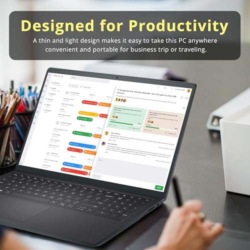 Image of Dell Inspiron 15.6 inch FHD Touchscreen Laptop, Intel Core i7 1255U, 32GB RAM, 2TB PCIe SSD, Intel Iris Xe Graphics, Copilot AI, Numeric Keypad, HD Webcam, Wi-Fi, Windows 11 Pro, Black