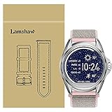For Michael Kors Access Bradshaw Bands, Lamshaw Breathable Nylon Replacement Sport Loop Band for MK Access Touchscreen Bradshaw Smartwatch (Pink)
