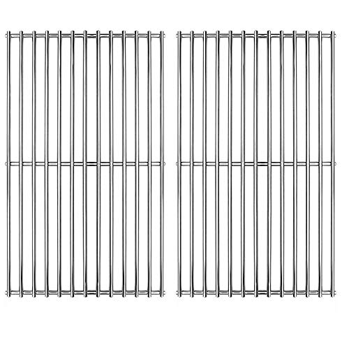 Hongso Stainless Grill Grate,SUS304,17 3/16 x 13 1/2 inch Each Cooking Grid Grate, for Grill Master 720-0697, Nexgrill and Uniflame Gas Grills (2 Pieces, SCI812)