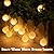 32 Feet Patio Umbrella Lights, 8 Lighting Modes LED String Lights with 64 Pcs Shatterproof Globe, Remote Control Battery & USB Powered, Waterproof Hanging Light Decorate for Patio(Warm White)