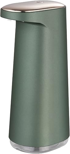 Dispensador automático de jabón espumoso recargable, bomba dispensadora de jabón de manos con sensor sin contacto de 15.2 fl oz, para baño, hogar y