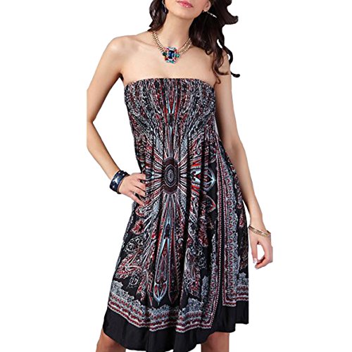 OCTOPUSIR Strandkleid für Damen, ärmellos,...