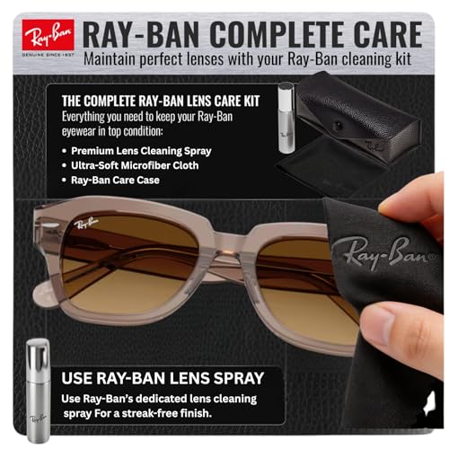 Image of Ray-Ban RB2186 STATE STREET Square Sunglasses with Official Eyewear Kit