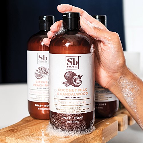 SoapBox Soaps Body Wash, Coconut Milk & Sandalwood, 3 Count