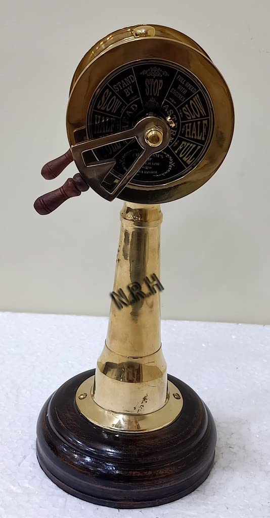 Brass Ship Telegraph Marine Collectible Nautical Decor - Image 3