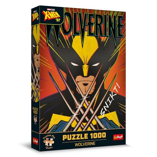 Trefl Premium Plus Quality - Puzzle Marvel: Wolverine - 1000 pièces, Série de Puzzles avec Les Personnages Favoris, Pièces Parfaitement Assorties, pour Adultes et Enfants à partir de 12 Ans