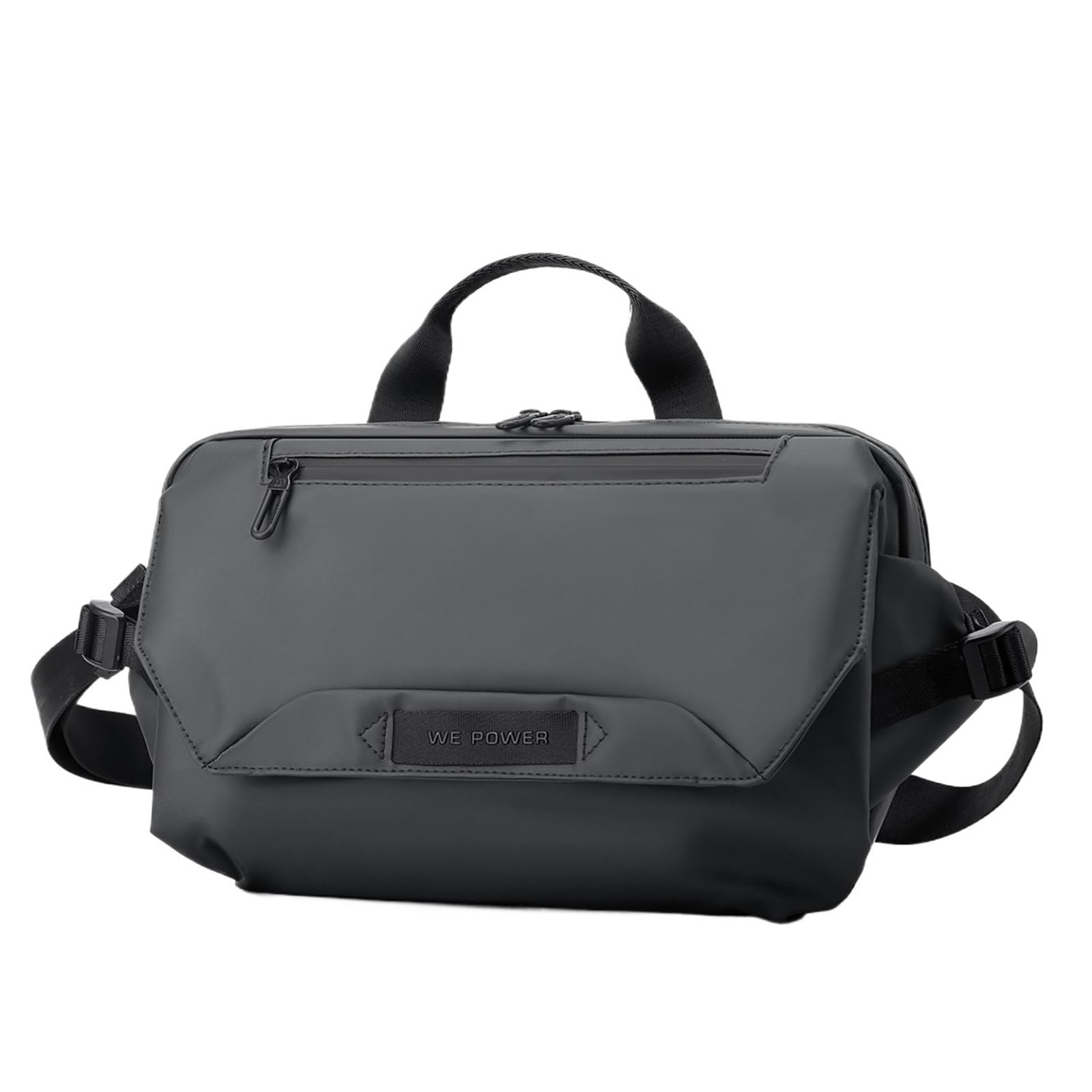Streetwear Crossbody Bag Men Urban Commute Shoulder Pack Cycling Sports Sling Multi Pocket​(Gray)