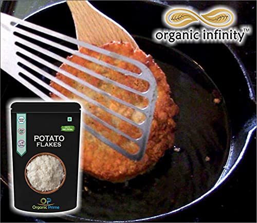 Image of Organic Prime Potato Flakes | Dehydrated Potato | Aaloo ka Mash | Instant ALOO POHA READYMIX Pack - 500 GM by Organic Prime
