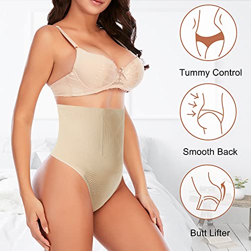 Womens Thong Shapewear Mid to High Waisted Shaper Thong WN00174
