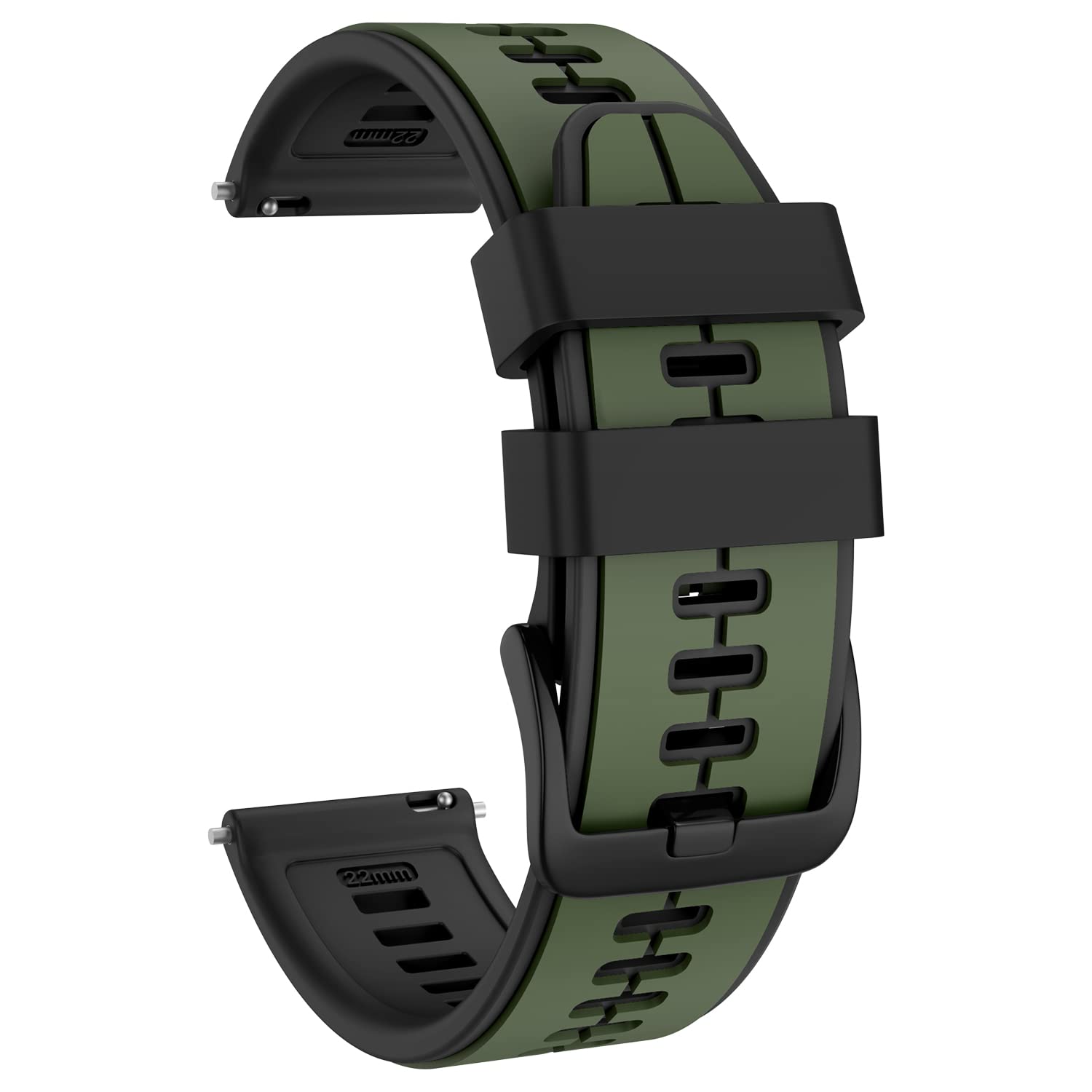 ISABAKEISABAKE 22mm Strap for Garmin Vivoactive Venu Forerunner  255, Silicone Replacement Band for Samsung Galaxy Watch 45mm/Gear S3