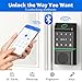 Smart Lock for Front Door, Keyless Entry Door Locks with Keypad, Fingerprint Door Lock Deadbolt, APP Control, IP53 Waterproof,Easy Install (Brown)