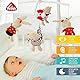 Fehn 078190 Musik – Mobile Ocean Club – Spieluhr – Mobile mit Teddys – Melodie Der Mond ist aufgegangen – Zum Befestigen am Bett für Babys von 0 – 5 Monaten – Höhe: 65 cm, ø 40 cm