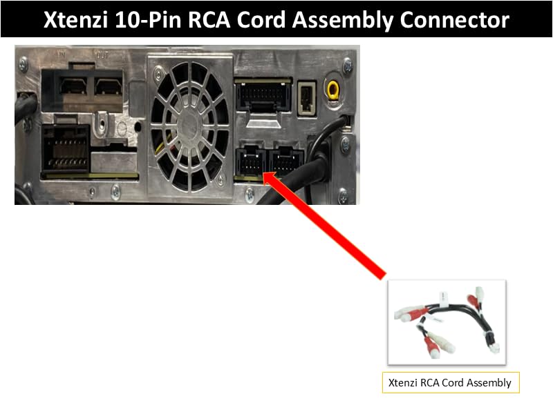 Xtenzi RCA Cord Assembly Harness XT91924 Compatible with Alpine ILXF57 ILXF509 ILXF511 Front/Rear/Sub-W