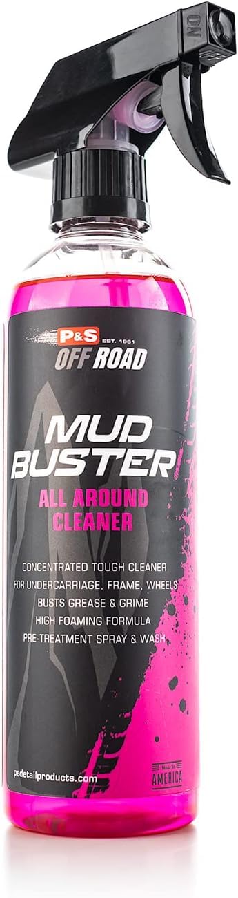 P & S PROFESSIONAL DETAIL PRODUCTS P&S Off Road Mud Buster Foaming Cleaner – Heavy-Duty Degreaser for Undercarriages, Frames & Wheels – Tough on Mud &