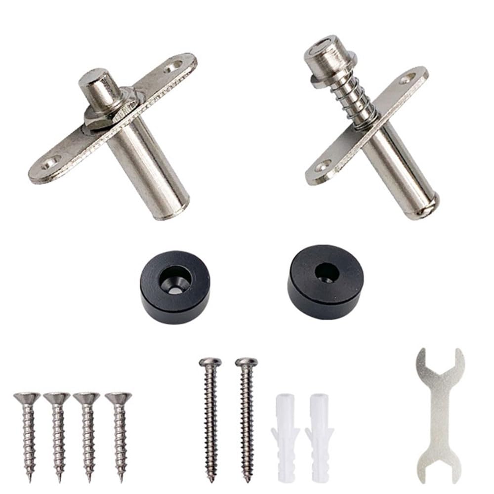 Concealed Pivot Hinge Set- for Wood Slats Screen Partition Divider 360 Degree Rotation