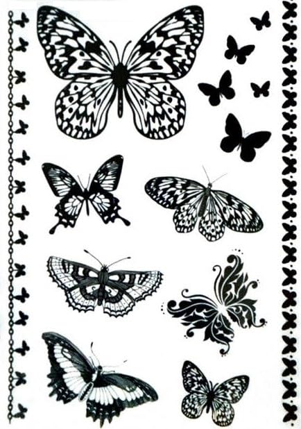 Tatouage éphémère papillon - Faux tatouage BJ024