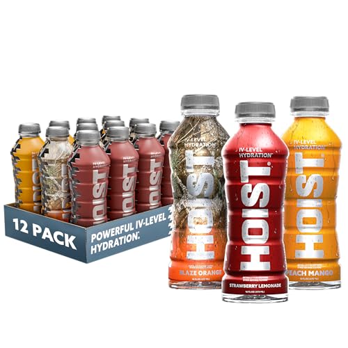 HOIST Premium Military Hydration Electrolyte Drink, Powerful IV-Level Hydration, Clinically Proven Performance Drink, Variety Pack, 16 Fl Oz (Pack of 12)