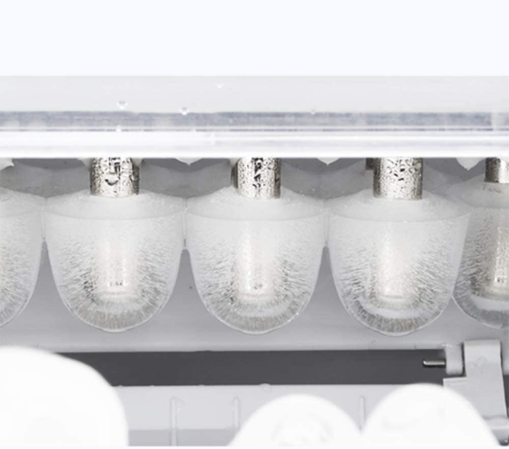 Portable Ice Maker Countertop Ice Cube Maker Machine,33lbs/24h, 9 Ice Cubes Ready In 8 Minutes,Mini Roundround Block Ice,Fully Automatic Ice Making on Fridge.com - View 4
