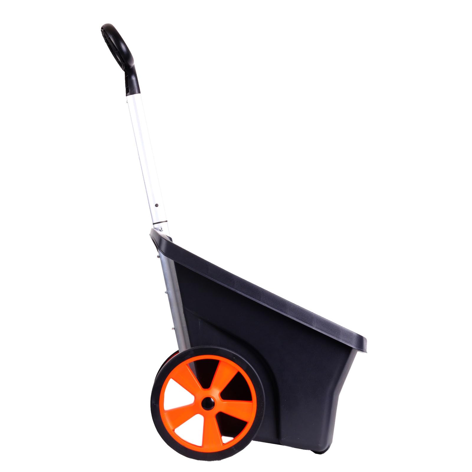Schubkarre 2 Räder Gartenschubkarre 67 Liter Gartenkarre Handwagen Gartenwagen Handwagen Schubkarre mit Vollgummirad Gartentrolley Kunststoff (schwarz)