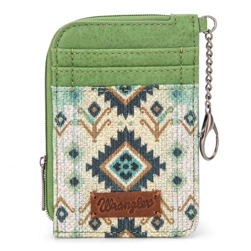 Image of Wrangler Western Card Wallet for Women Aztec Credit Card Holder for Women