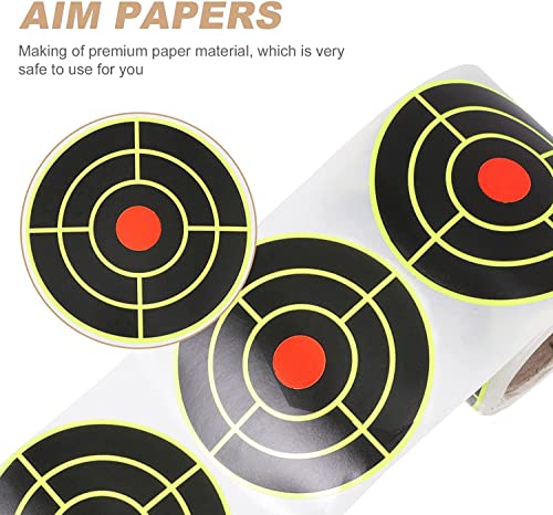 100 Pcs Shooting Targets, Self Adhesive Splatter Targets, Round Reactive Targets, 3 Inch Paper Targets For Shooting Range. #TOP2