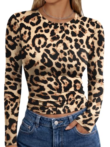Image of Trendy Queen Womens Long Sleeve T Shirts Fall Fashion Basic Y2K Tops 2026