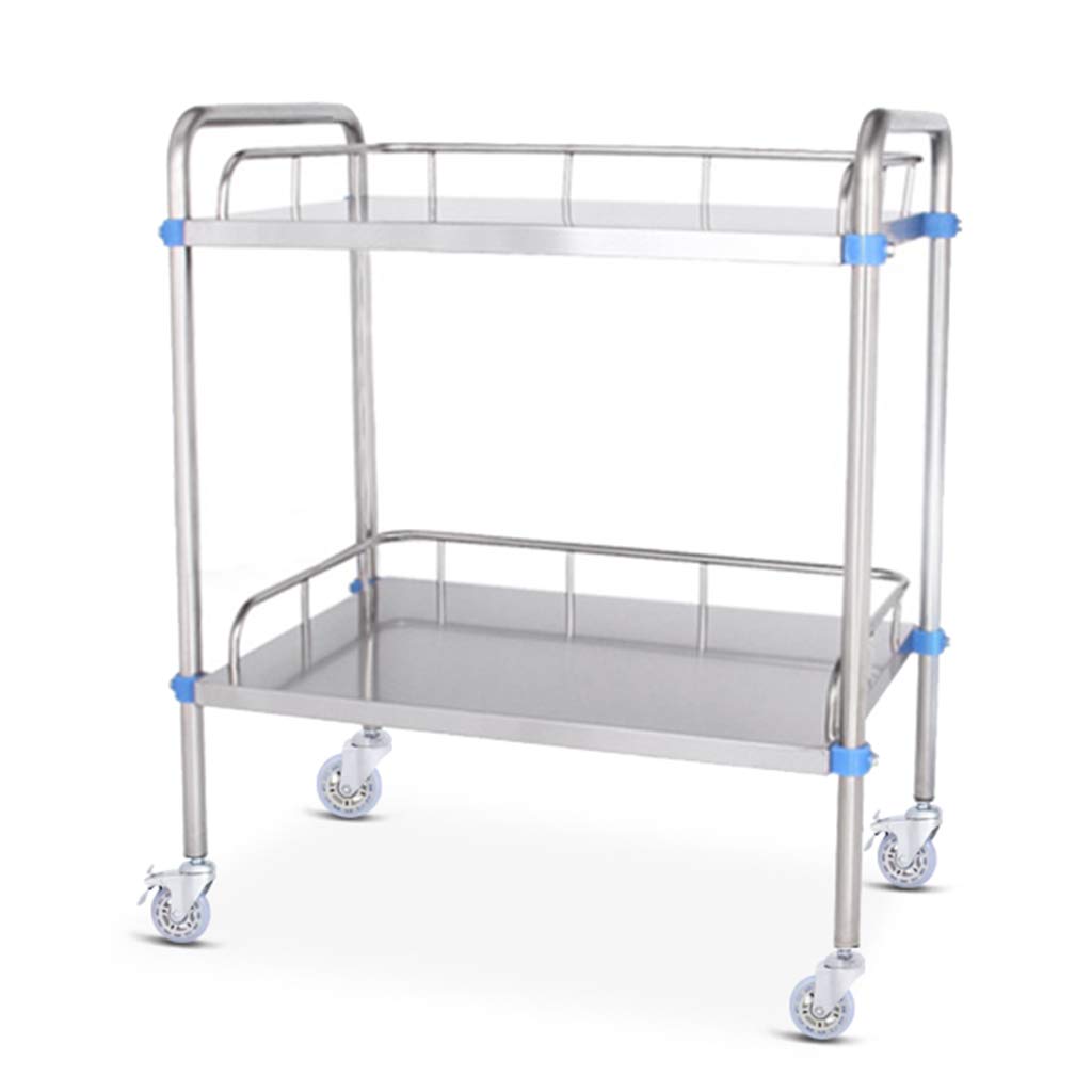 Buy QHW Stainless steel medical trolley, 2/3layer laboratory medical equipment trolley, mobile