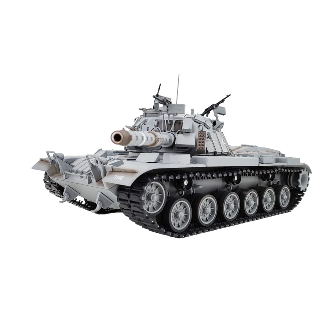 BAUBAUPLAY 1/16 Scale Remote Control RC Tank, Magach 3 Military Battle Tank Toy with Lights&Sounds