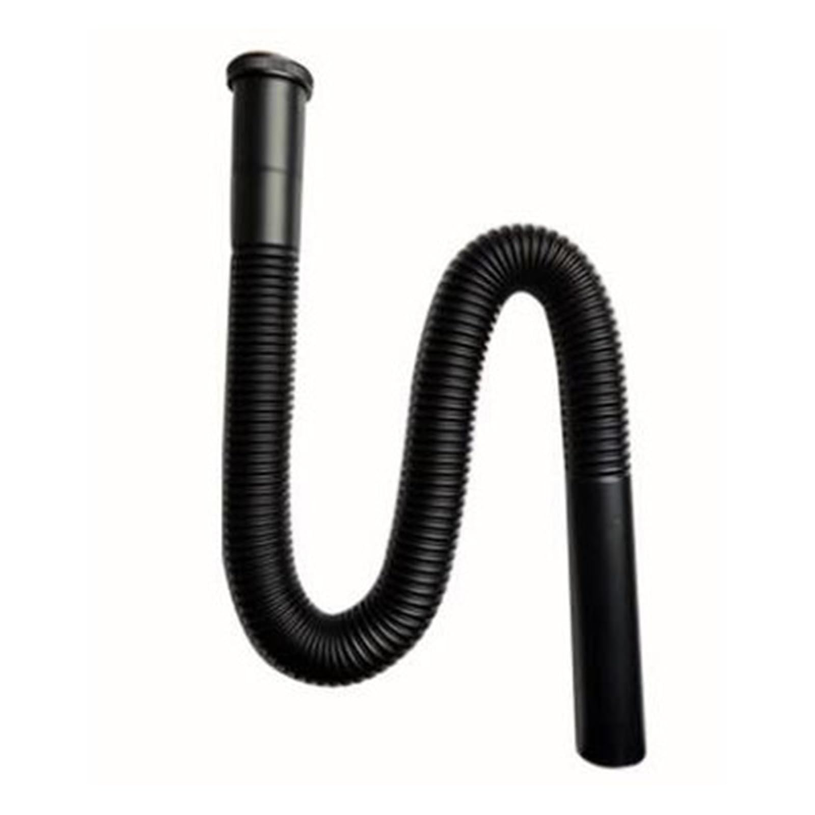 Tubo flessibile in ottone Sifone Flessibile Scarico lavello Bagno Cucina Bacino Tubo dell'acqua Tubo DN30 Set di rifiuti Accessori for vasca | Bagno Cucina Lavabo Tubo dell'acqua Tubo DN30 Set di rifiuti for lavandino Accessori for vasca(Black)