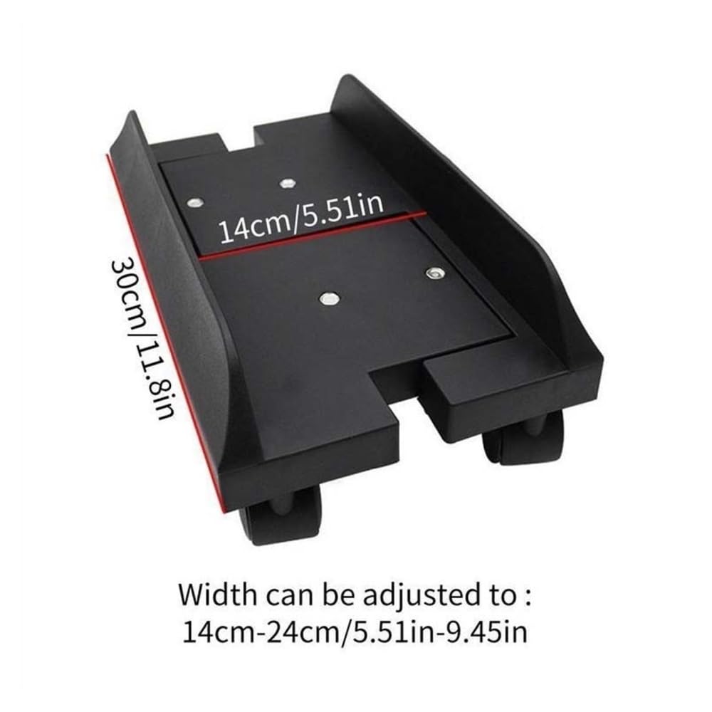 Akcesoria komputerowe CPU Holder Stand, Mobile Desktop PC Tower Stand with Rolling Wheels, Floor PC Mainframe Bracket, Adjustable Width Universal PC Holder Cart Stojak na wieżę komputerową