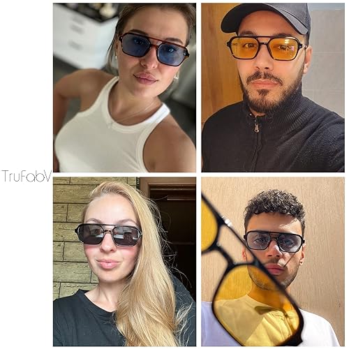 Vintage 70s Sunglasses for Women Men Retro Square Aviator Sun Glasses2