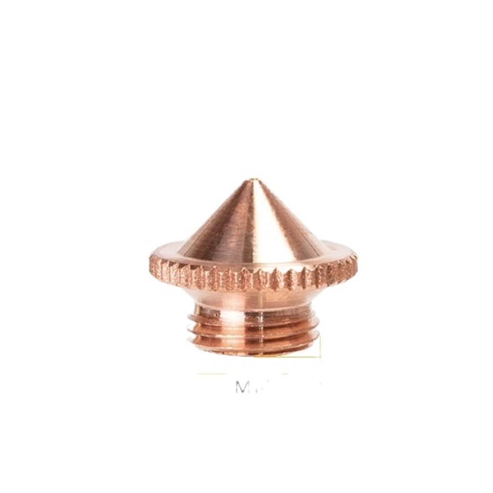 Laser Nozzle 3D Laser Nozzle M8 Dia.15mm Height 19mm Cutting Single & Double Layer(1.5mm,D12 H10 Single)