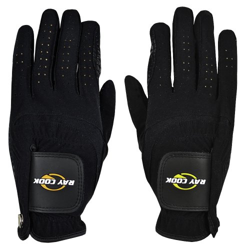 Ray Cook Golf Rain Gloves (1 Pair) Black Large #TOP29
