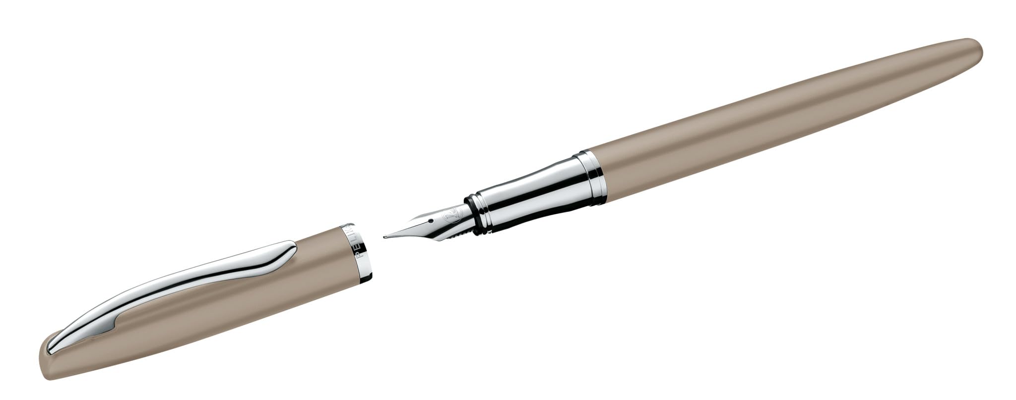 Pelikan Schreibset Jazz® Noble Elegance R/P36 Tintenroller und Füllhalter mit Gravur Geschenk - einzigartige Stifte mit Namen - personalisierte Geschenke (Taupe)
